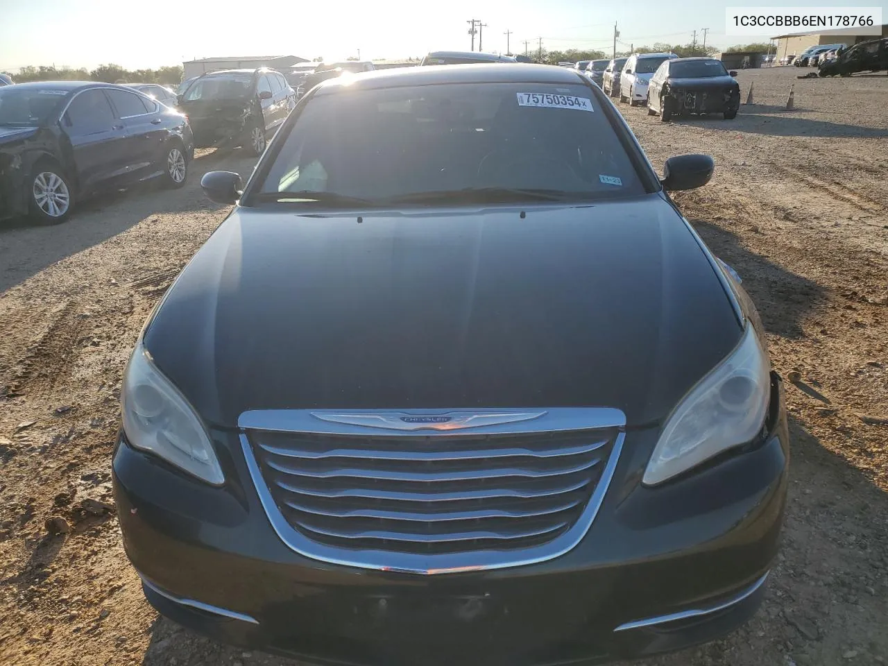 2014 Chrysler 200 Touring VIN: 1C3CCBBB6EN178766 Lot: 75750354