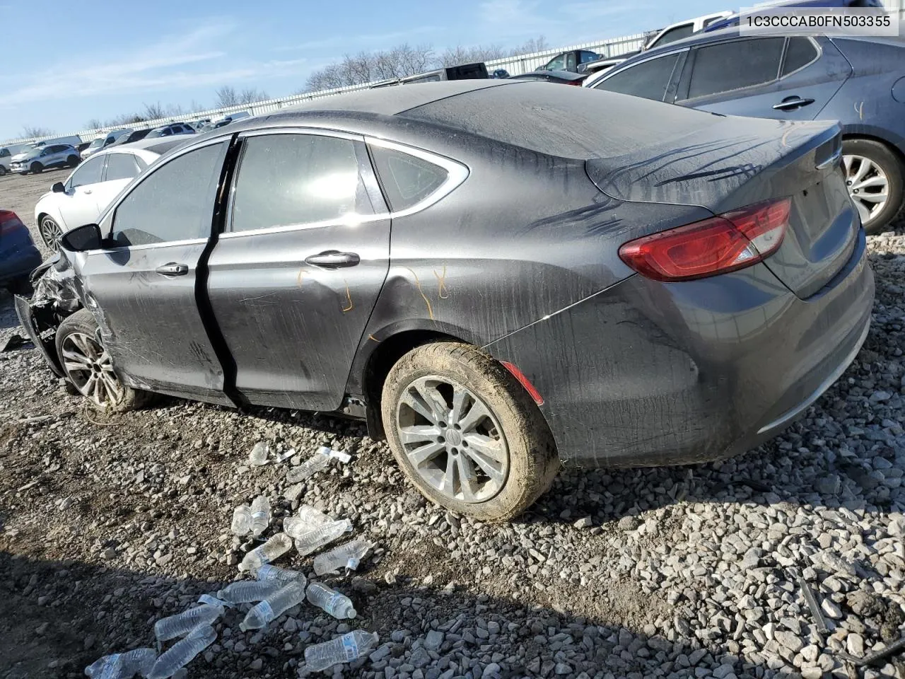 2015 Chrysler 200 Limited VIN: 1C3CCCAB0FN503355 Lot: 41226034