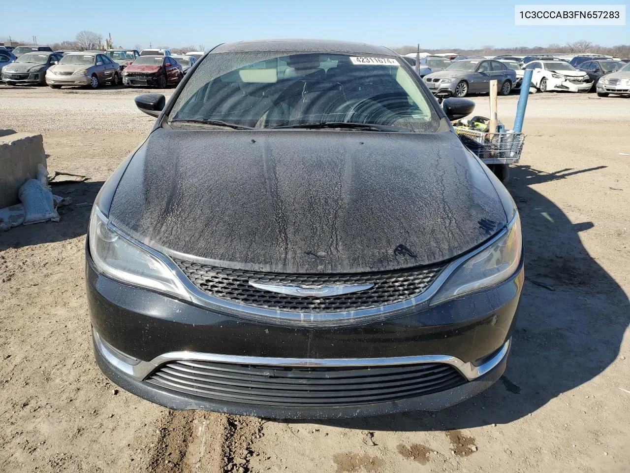 2015 Chrysler 200 Limited VIN: 1C3CCCAB3FN657283 Lot: 42311674