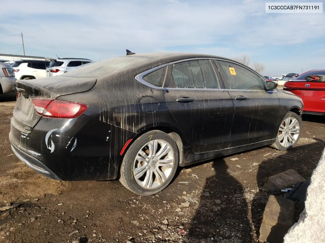 2015 Chrysler 200 Limited VIN: 1C3CCCAB7FN731191 Lot: 43441854