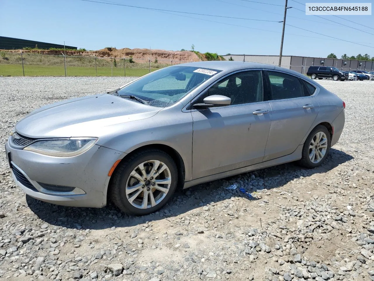 2015 Chrysler 200 Limited VIN: 1C3CCCAB4FN645188 Lot: 52002204