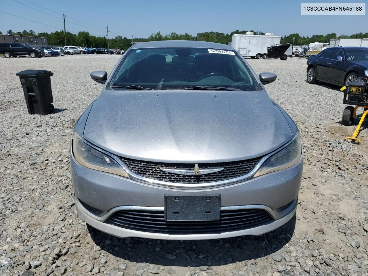 2015 Chrysler 200 Limited VIN: 1C3CCCAB4FN645188 Lot: 52002204