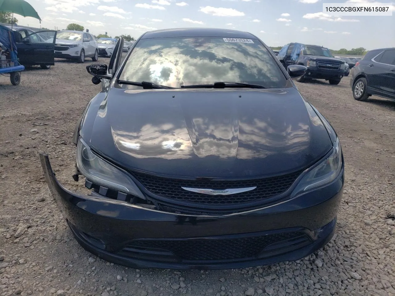 2015 Chrysler 200 S VIN: 1C3CCCBGXFN615087 Lot: 55673524