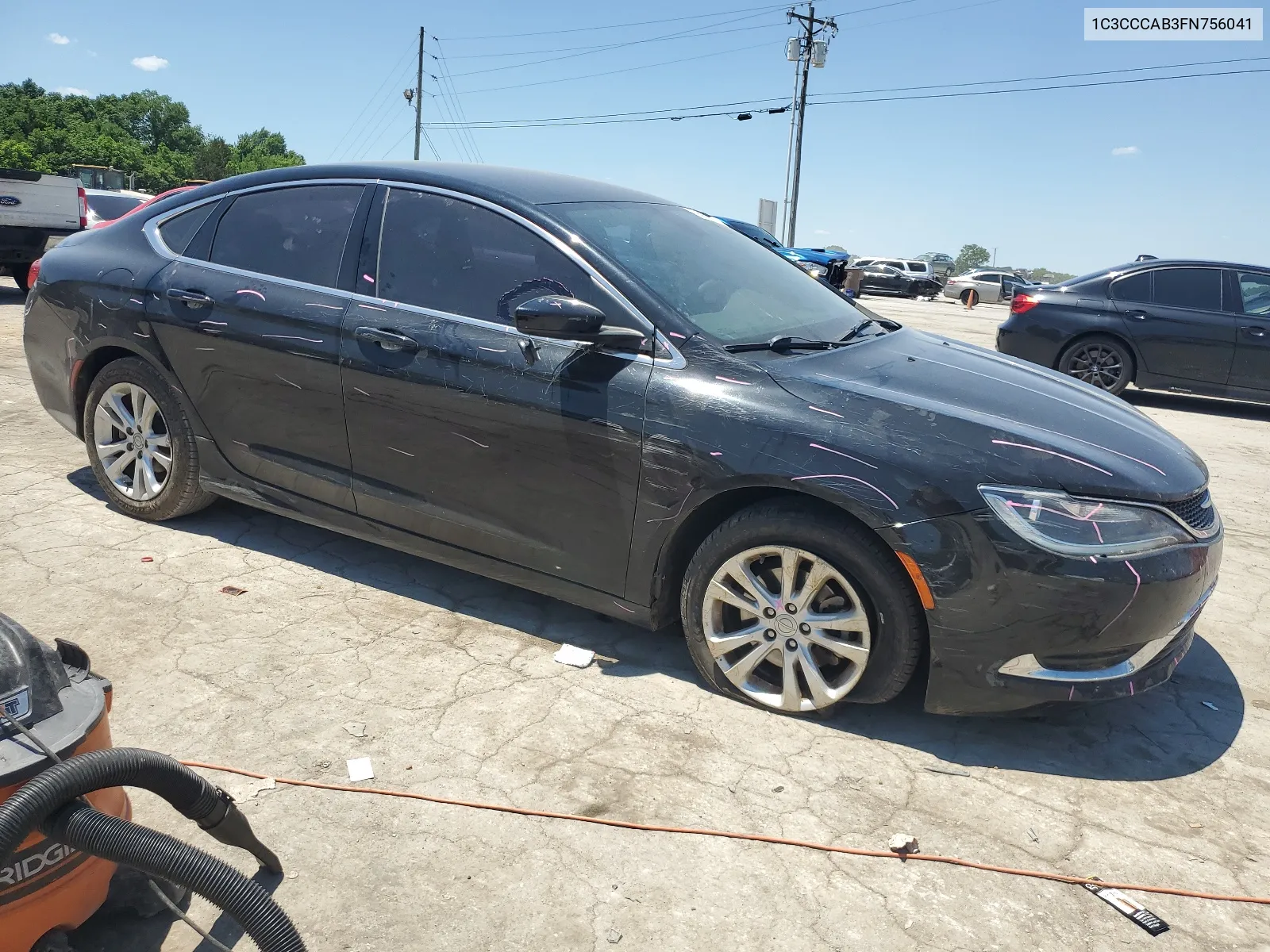 2015 Chrysler 200 Limited VIN: 1C3CCCAB3FN756041 Lot: 55903564