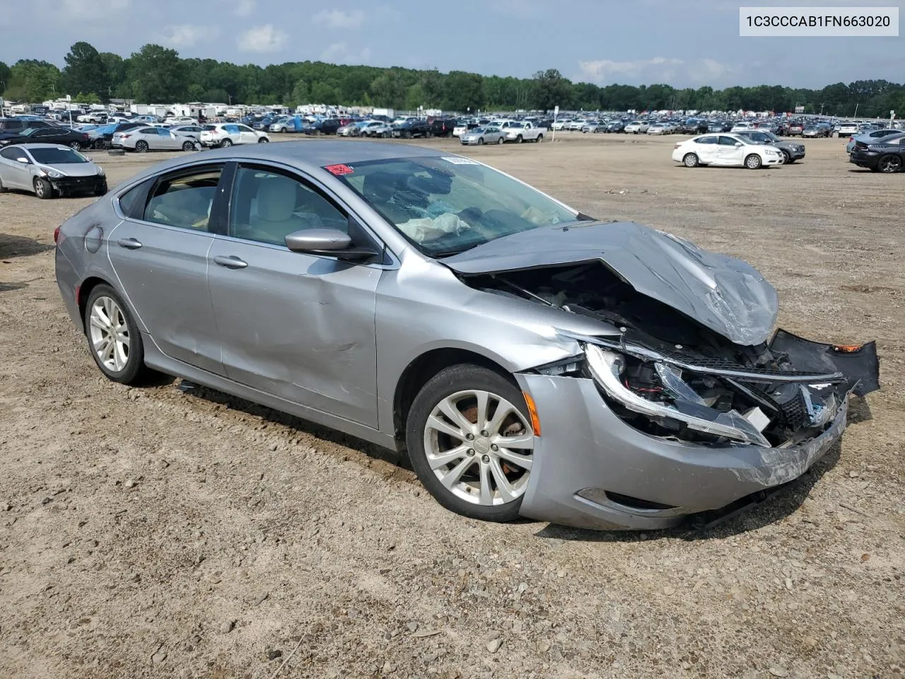 2015 Chrysler 200 Limited VIN: 1C3CCCAB1FN663020 Lot: 56089454