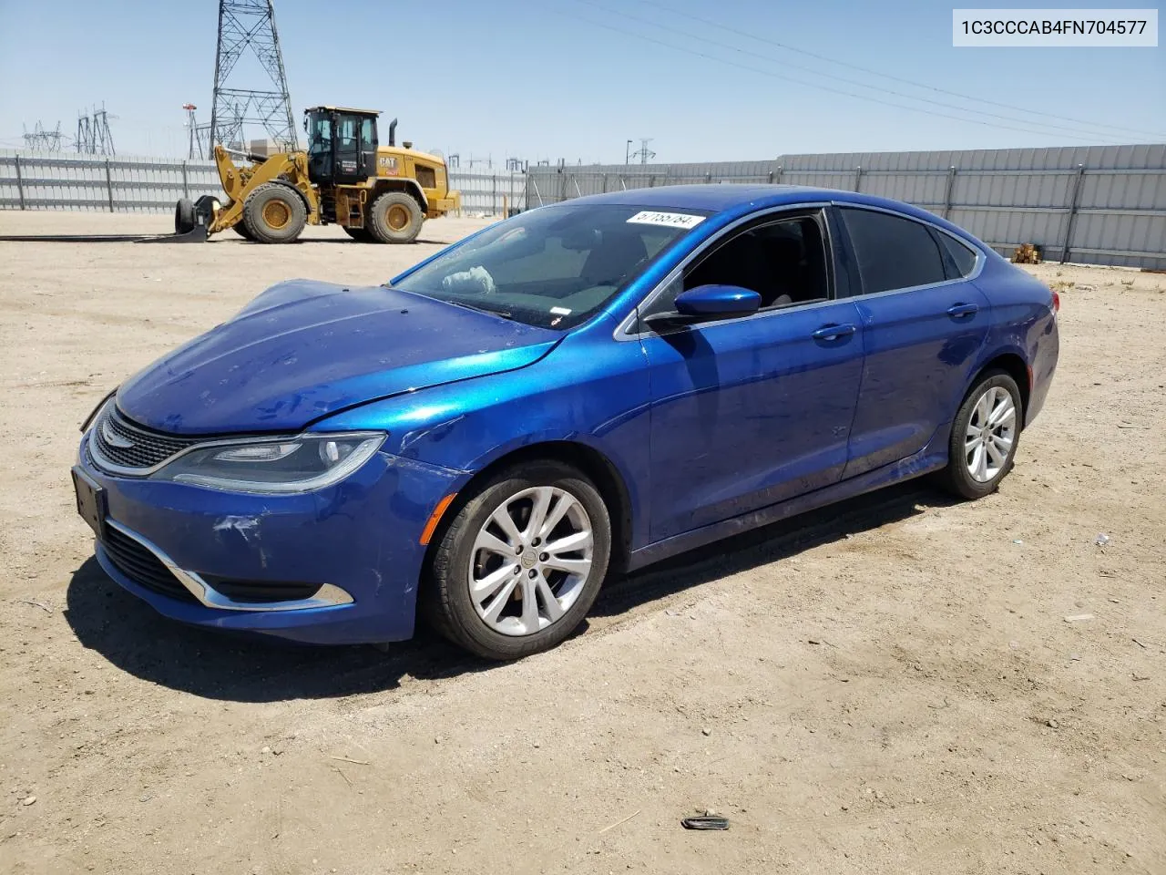 2015 Chrysler 200 Limited VIN: 1C3CCCAB4FN704577 Lot: 57155784