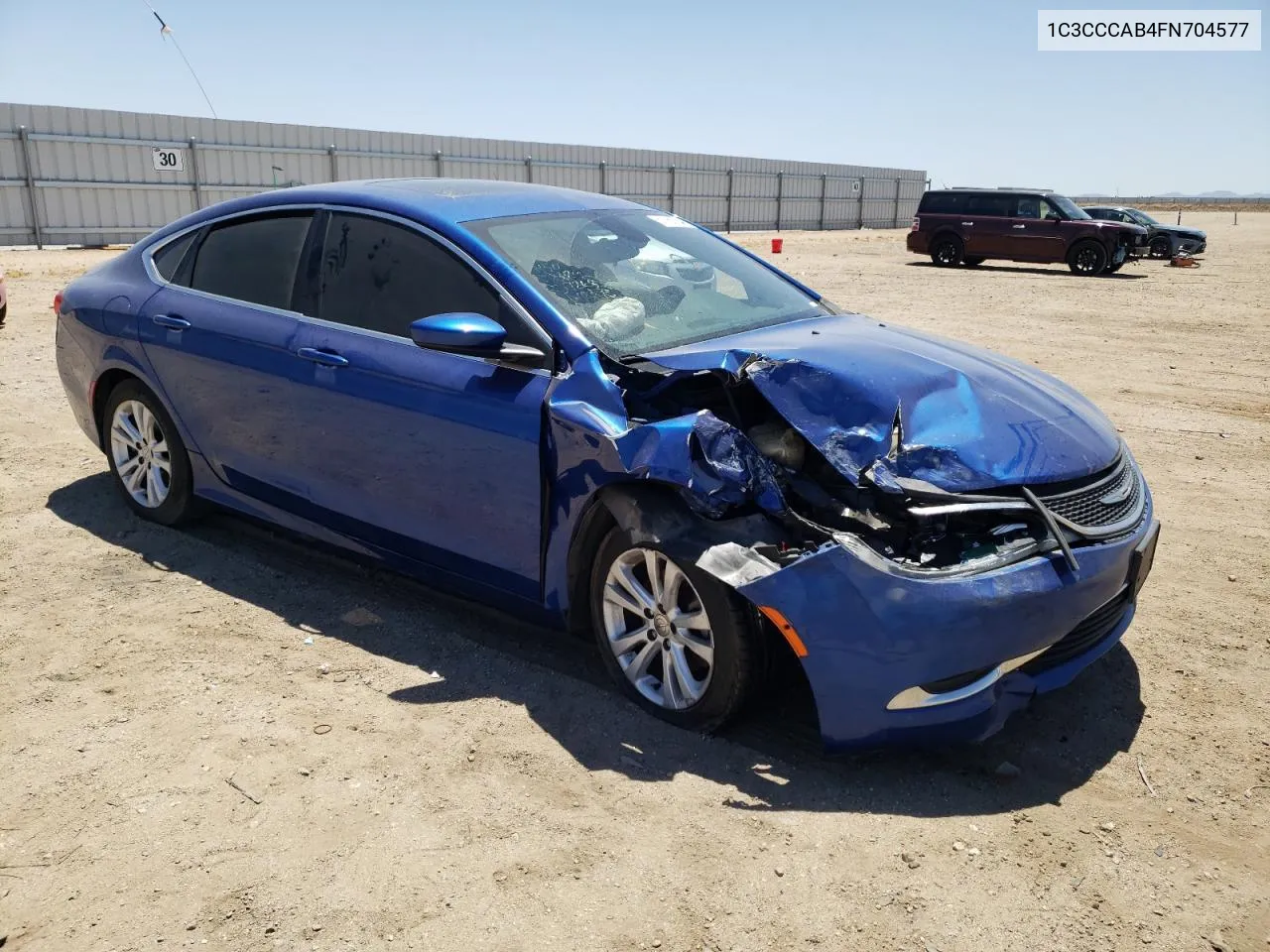 2015 Chrysler 200 Limited VIN: 1C3CCCAB4FN704577 Lot: 57155784