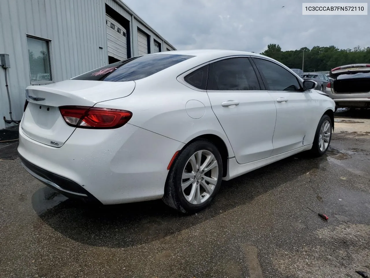 2015 Chrysler 200 Limited VIN: 1C3CCCAB7FN572110 Lot: 57616014