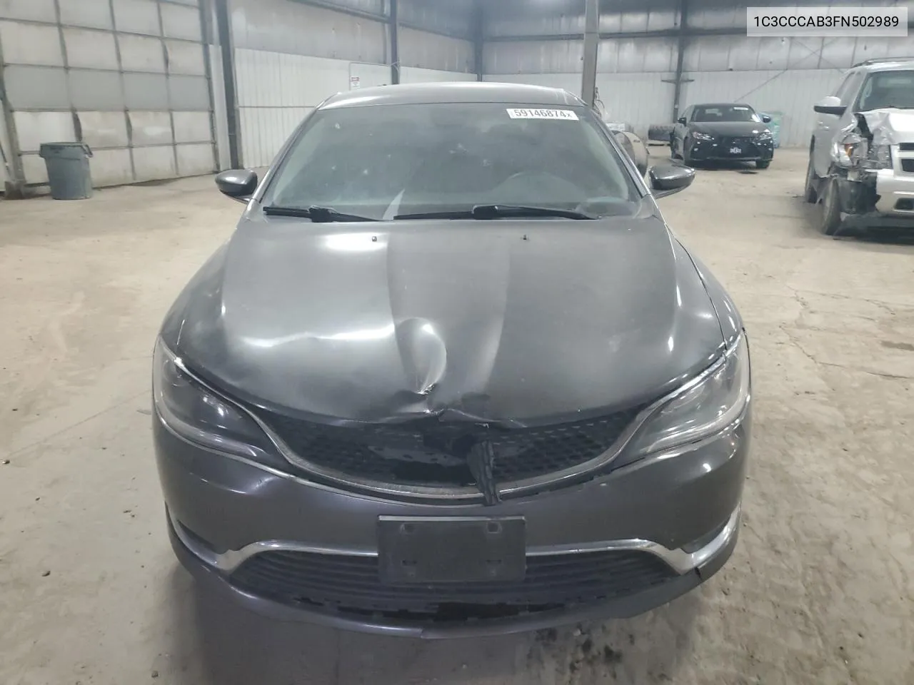 2015 Chrysler 200 Limited VIN: 1C3CCCAB3FN502989 Lot: 59146874