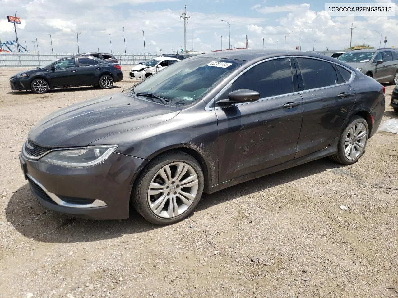 2015 Chrysler 200 Limited VIN: 1C3CCCAB2FN535515 Lot: 60253744