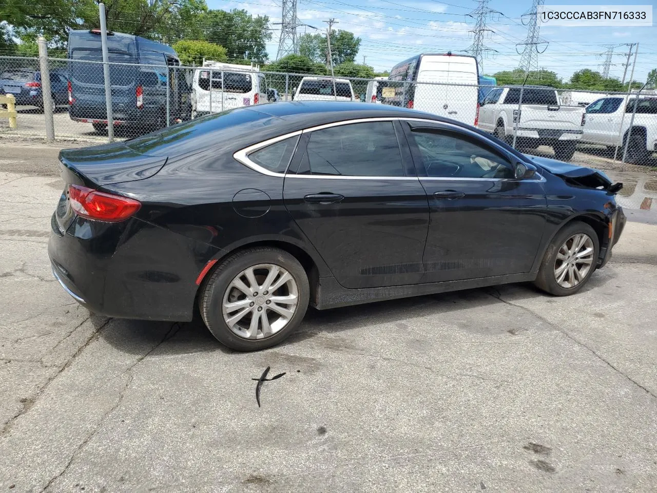 2015 Chrysler 200 Limited VIN: 1C3CCCAB3FN716333 Lot: 60499794