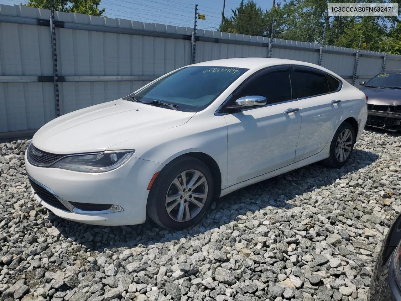 2015 Chrysler 200 Limited VIN: 1C3CCCAB0FN632471 Lot: 60600914