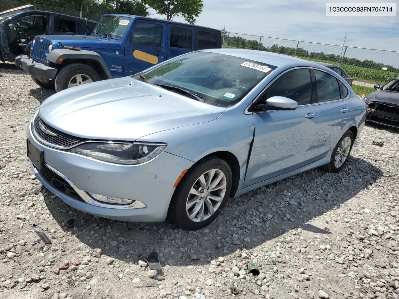 2015 Chrysler 200 C VIN: 1C3CCCCB3FN704714 Lot: 61265714