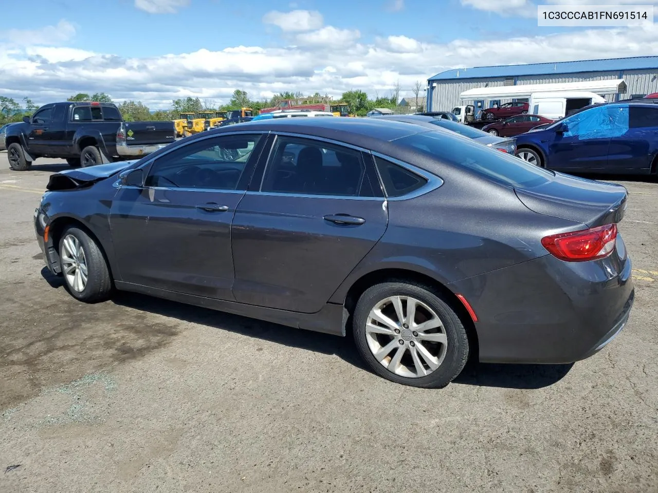 2015 Chrysler 200 Limited VIN: 1C3CCCAB1FN691514 Lot: 61373284