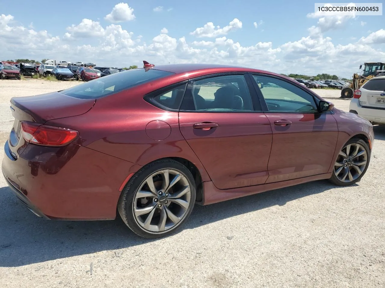 2015 Chrysler 200 S VIN: 1C3CCCBB5FN600453 Lot: 62284334