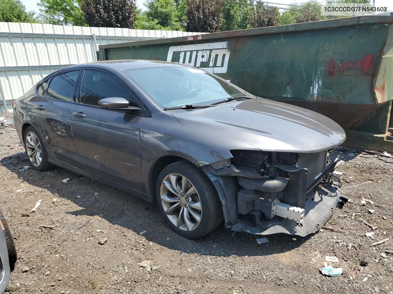 1C3CCCDG7FN543603 2015 Chrysler 200 S