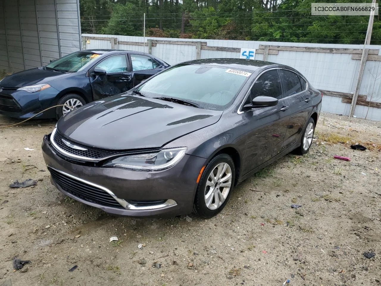 2015 Chrysler 200 Limited VIN: 1C3CCCAB0FN666829 Lot: 63050074