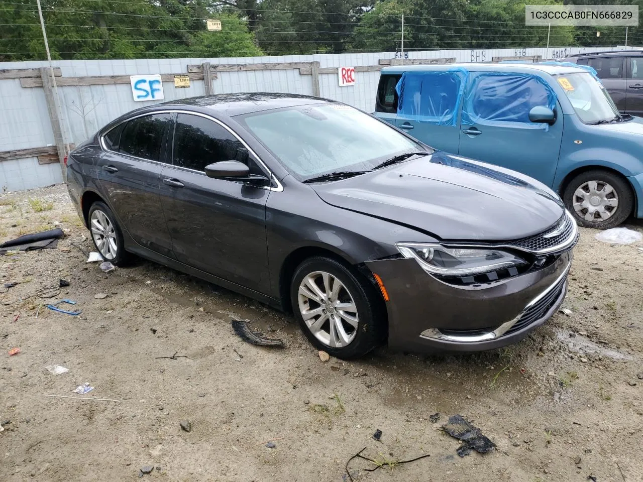 2015 Chrysler 200 Limited VIN: 1C3CCCAB0FN666829 Lot: 63050074