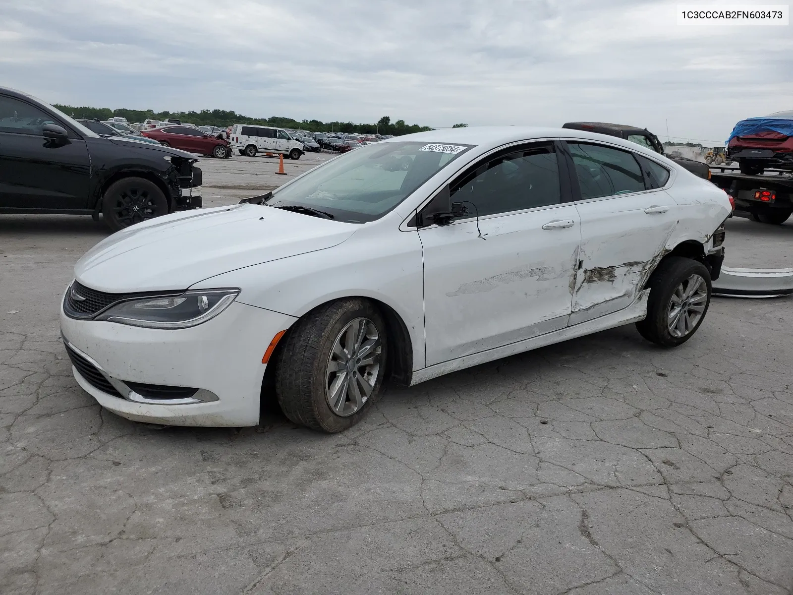 2015 Chrysler 200 Limited VIN: 1C3CCCAB2FN603473 Lot: 63470134