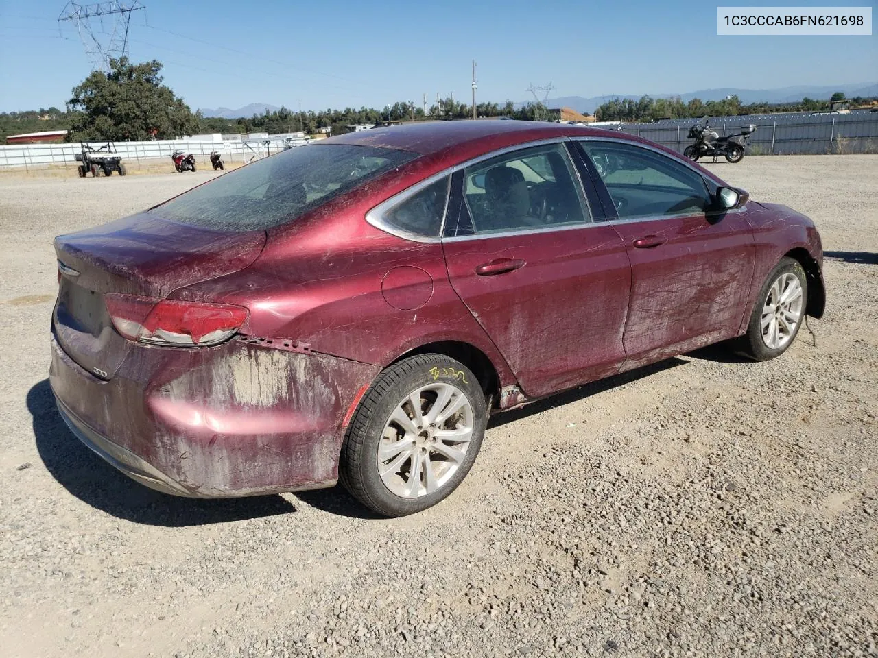 2015 Chrysler 200 Limited VIN: 1C3CCCAB6FN621698 Lot: 63492144