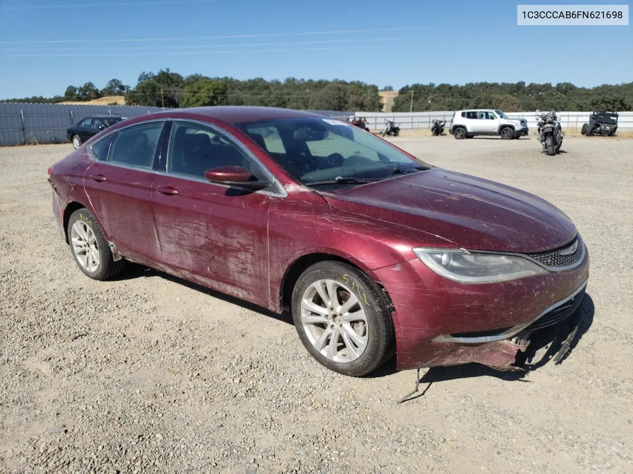 2015 Chrysler 200 Limited VIN: 1C3CCCAB6FN621698 Lot: 63492144