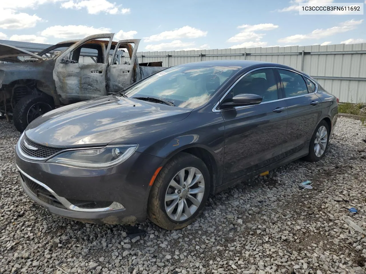 2015 Chrysler 200 C VIN: 1C3CCCCB3FN611692 Lot: 63644814