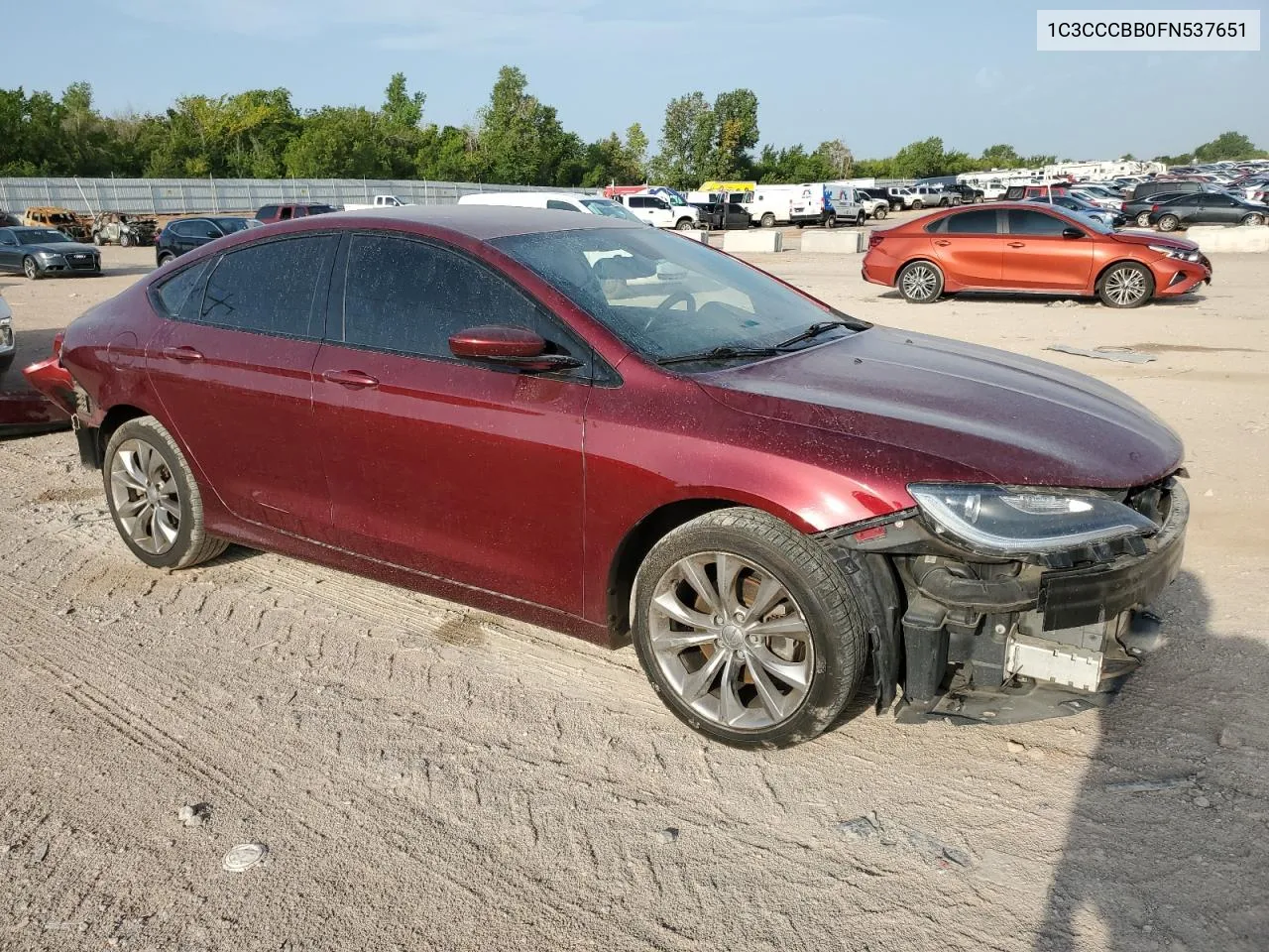 2015 Chrysler 200 S VIN: 1C3CCCBB0FN537651 Lot: 65024044