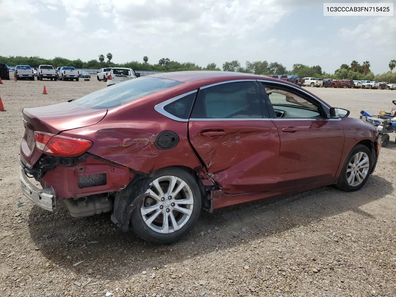 2015 Chrysler 200 Limited VIN: 1C3CCCAB3FN715425 Lot: 65236854