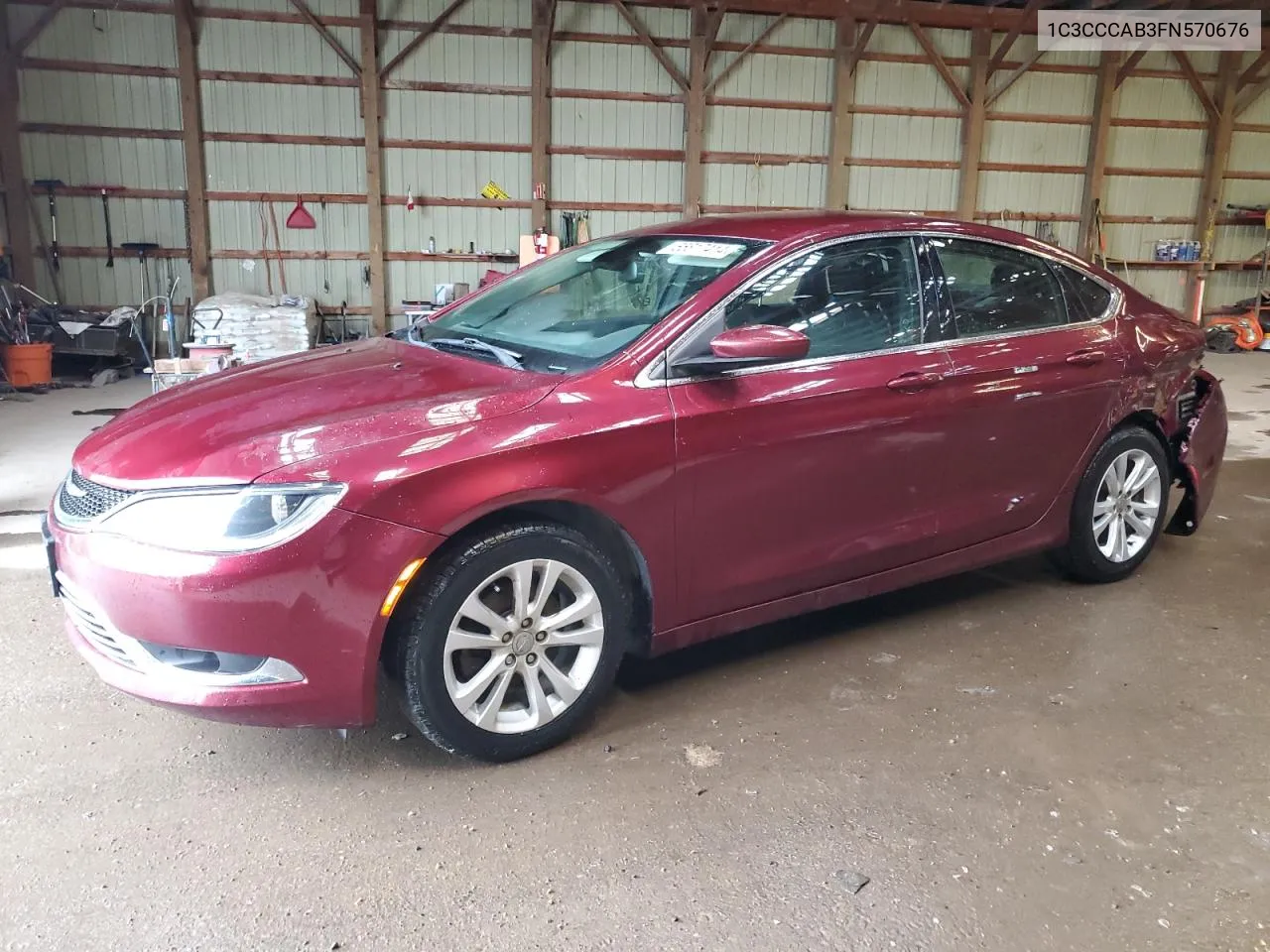 2015 Chrysler 200 Limited VIN: 1C3CCCAB3FN570676 Lot: 65817414