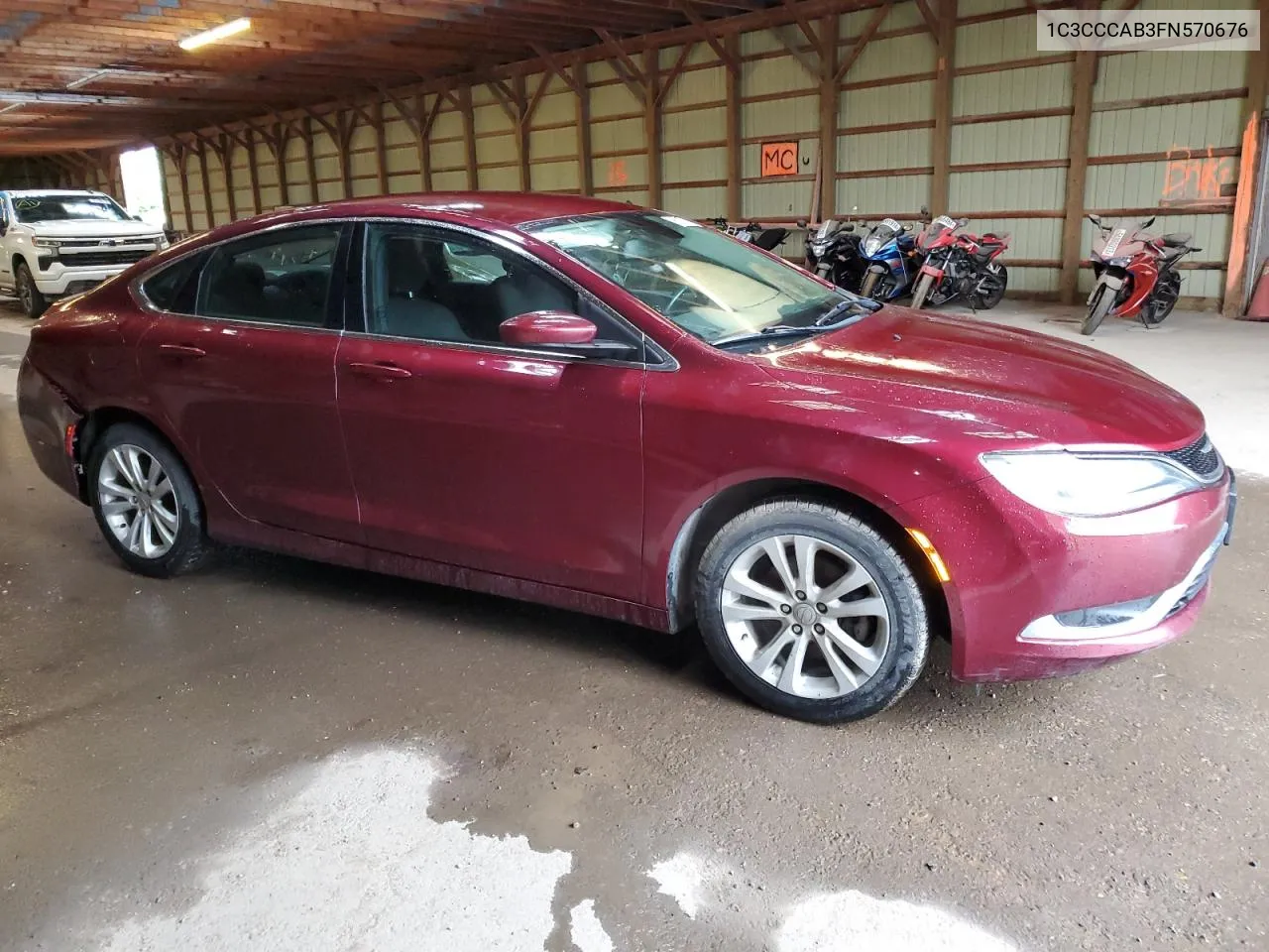 2015 Chrysler 200 Limited VIN: 1C3CCCAB3FN570676 Lot: 65817414