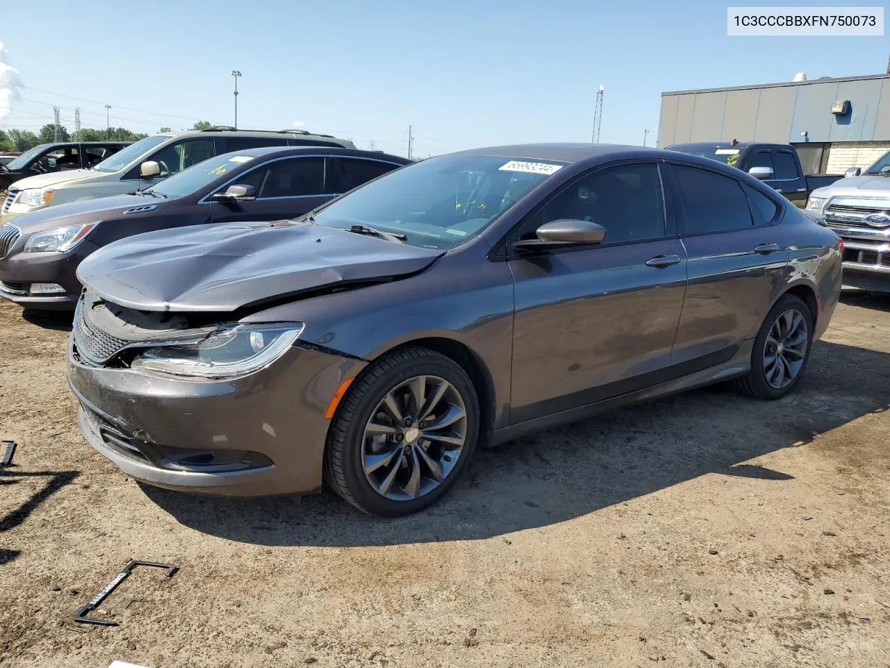 2015 Chrysler 200 S VIN: 1C3CCCBBXFN750073 Lot: 65993244