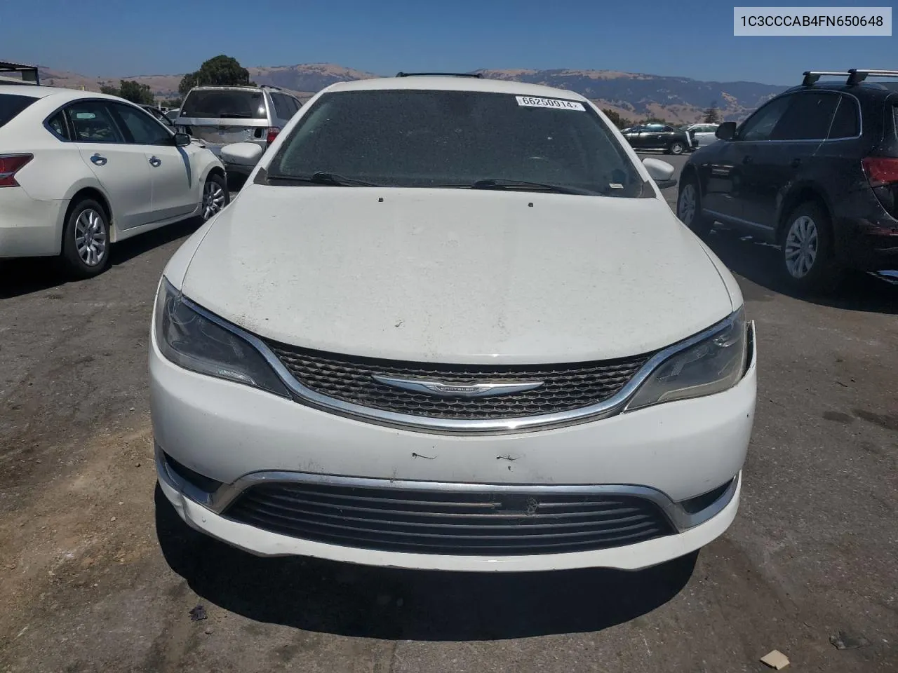 2015 Chrysler 200 Limited VIN: 1C3CCCAB4FN650648 Lot: 66250914