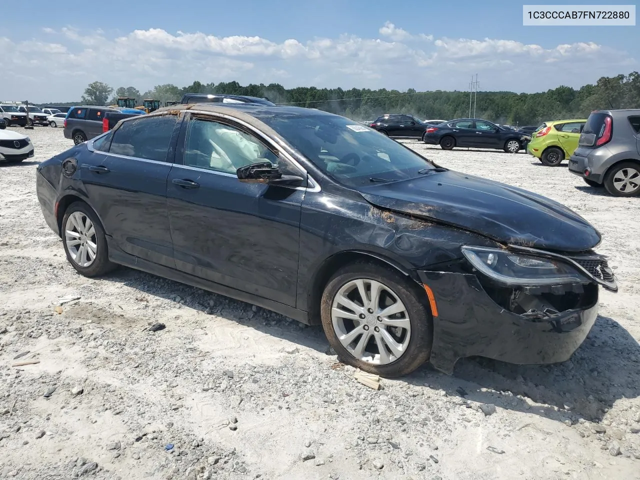 2015 Chrysler 200 Limited VIN: 1C3CCCAB7FN722880 Lot: 66345984