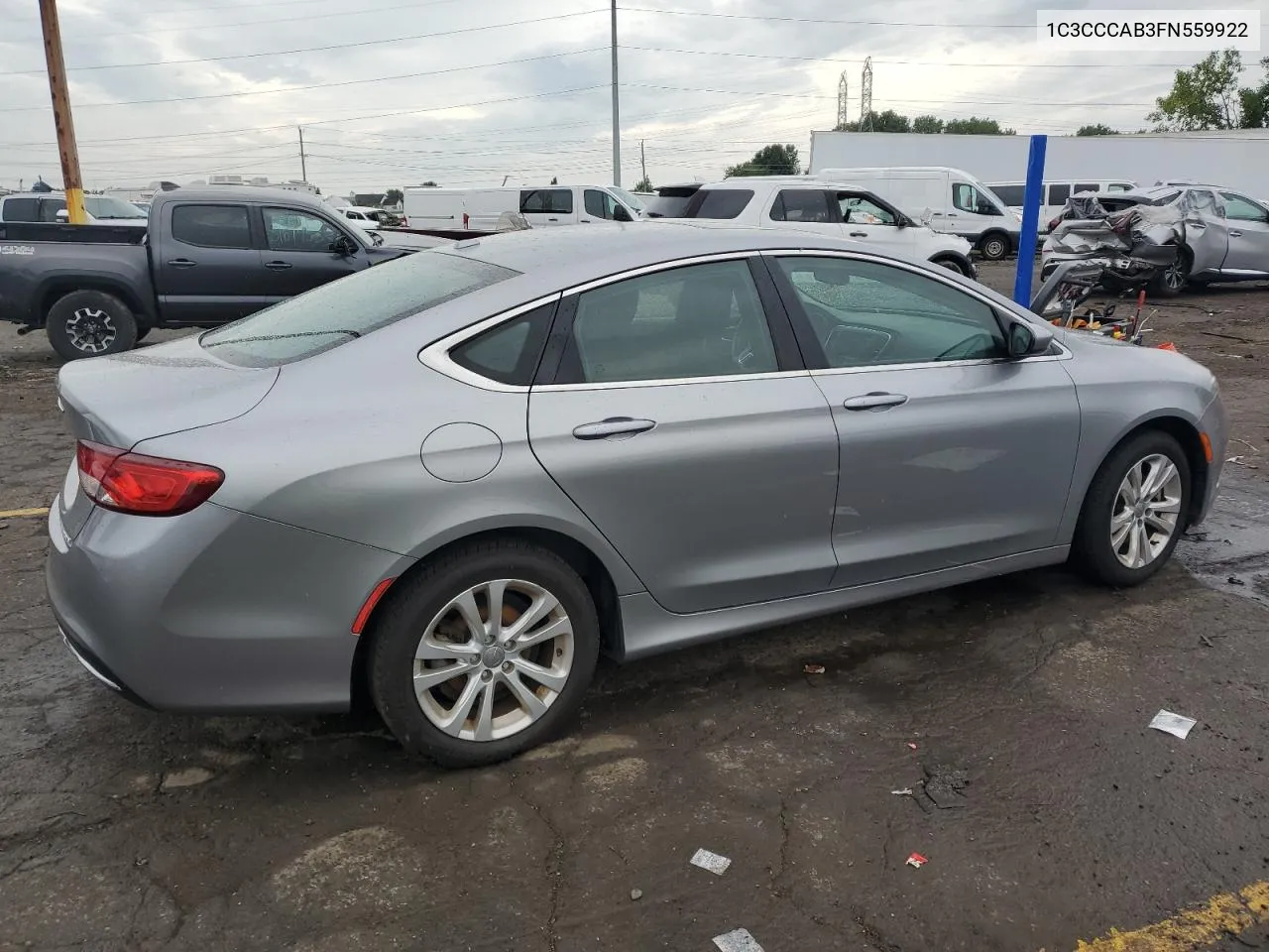 2015 Chrysler 200 Limited VIN: 1C3CCCAB3FN559922 Lot: 66494044