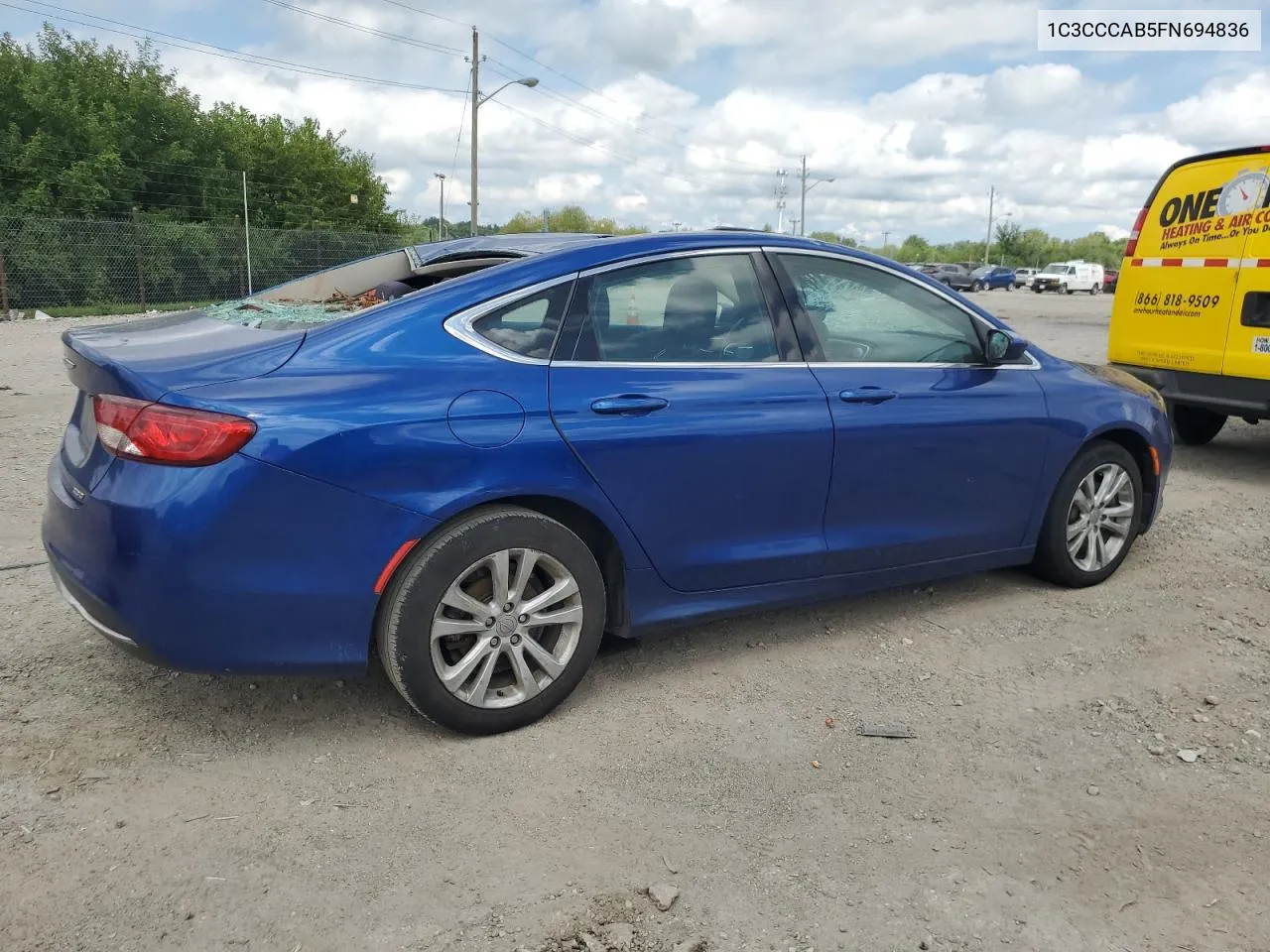 2015 Chrysler 200 Limited VIN: 1C3CCCAB5FN694836 Lot: 66510154