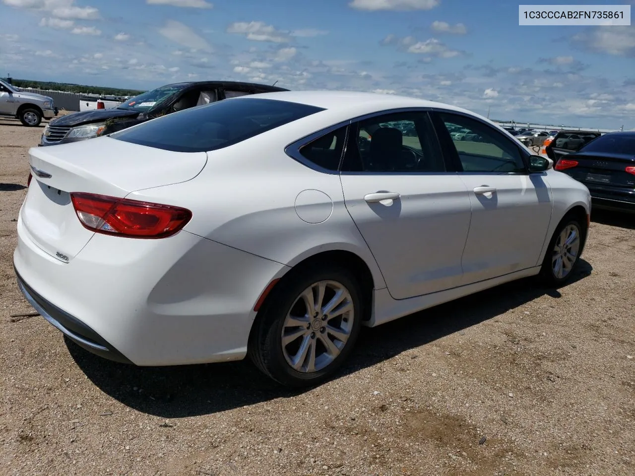 1C3CCCAB2FN735861 2015 Chrysler 200 Limited