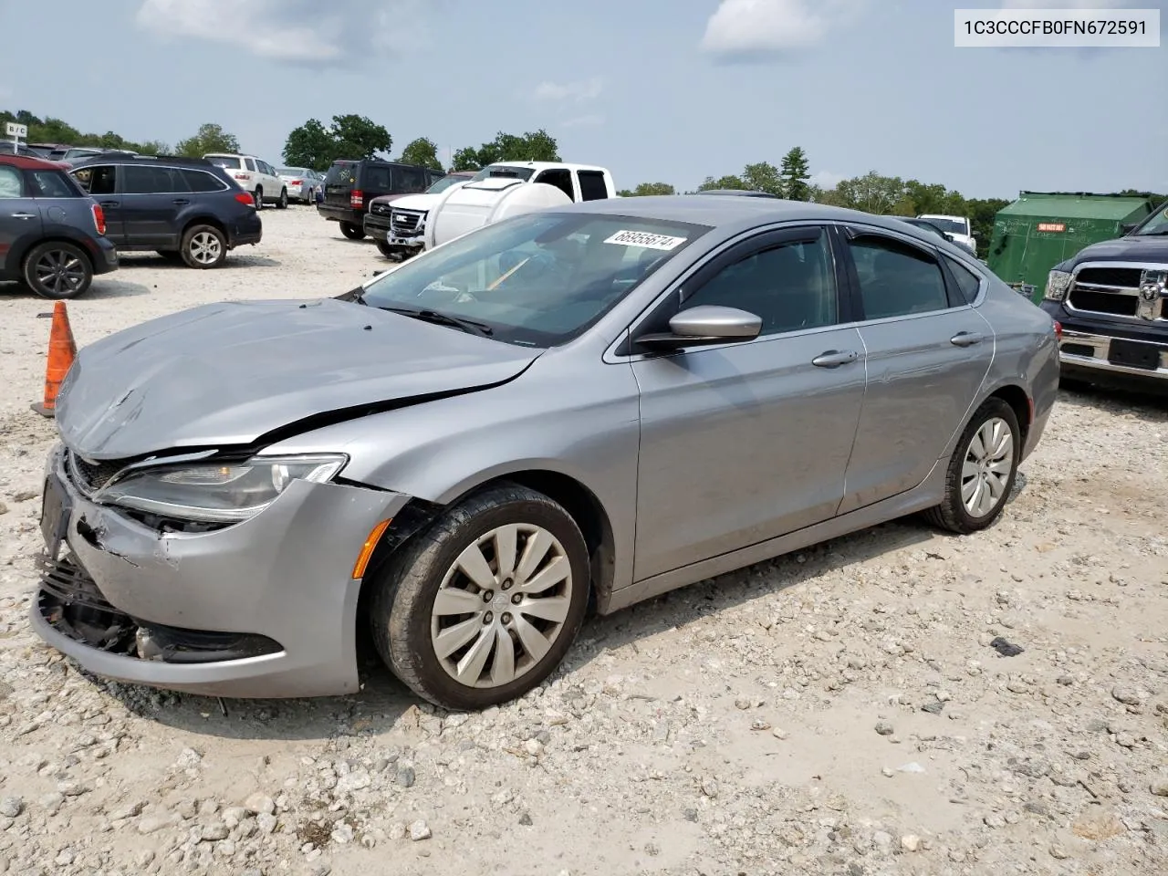 2015 Chrysler 200 Lx VIN: 1C3CCCFB0FN672591 Lot: 66955674