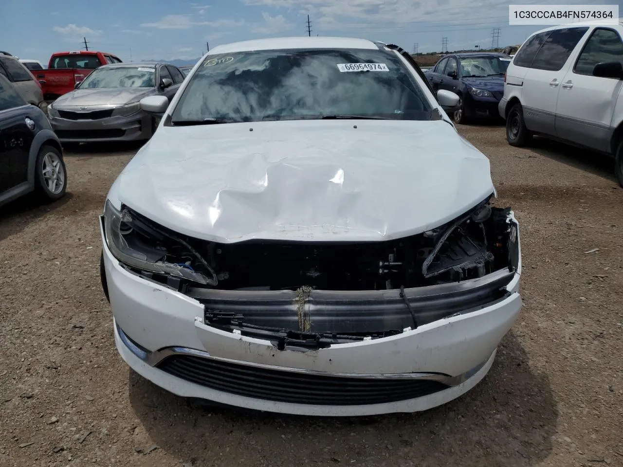 2015 Chrysler 200 Limited VIN: 1C3CCCAB4FN574364 Lot: 66964974