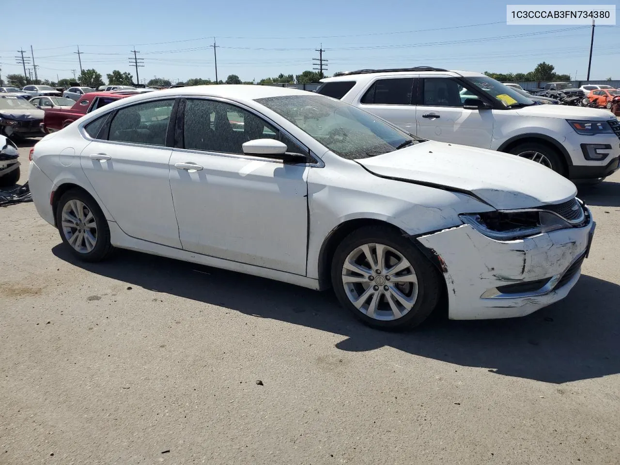 2015 Chrysler 200 Limited VIN: 1C3CCCAB3FN734380 Lot: 67270124