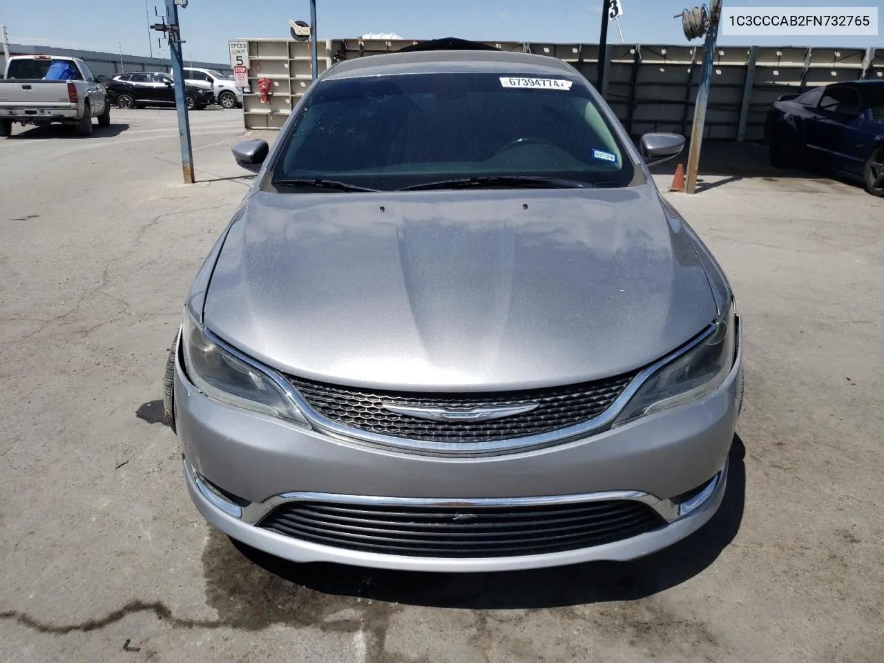 2015 Chrysler 200 Limited VIN: 1C3CCCAB2FN732765 Lot: 67394774