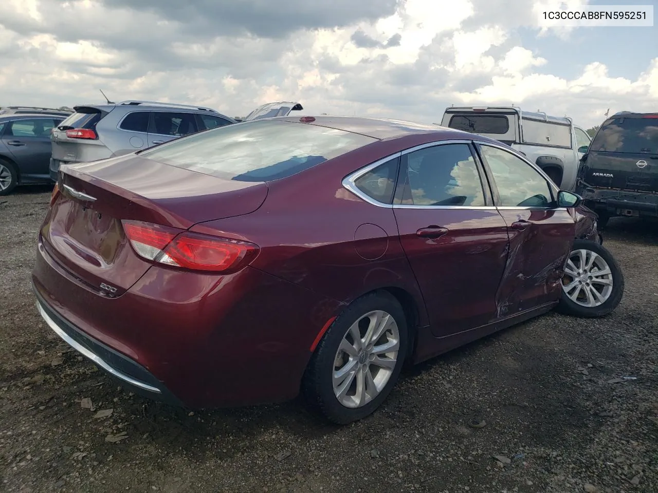 2015 Chrysler 200 Limited VIN: 1C3CCCAB8FN595251 Lot: 67507444