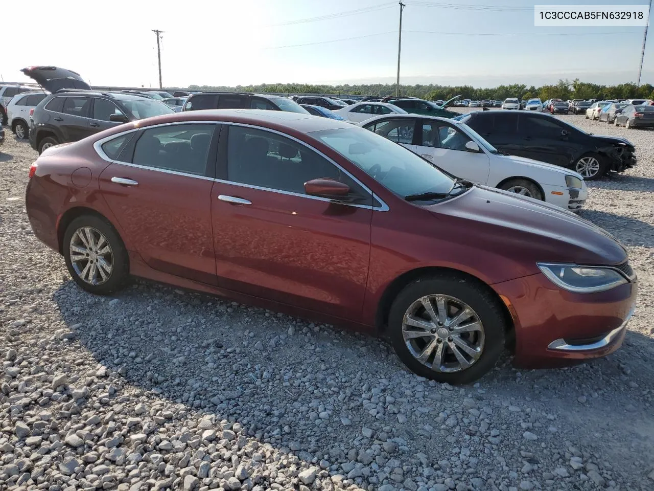 2015 Chrysler 200 Limited VIN: 1C3CCCAB5FN632918 Lot: 67961684