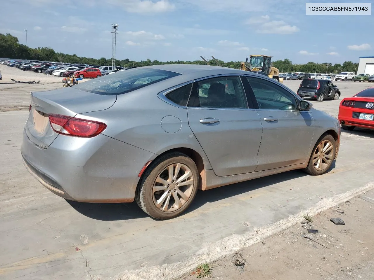 2015 Chrysler 200 Limited VIN: 1C3CCCAB5FN571943 Lot: 68229874