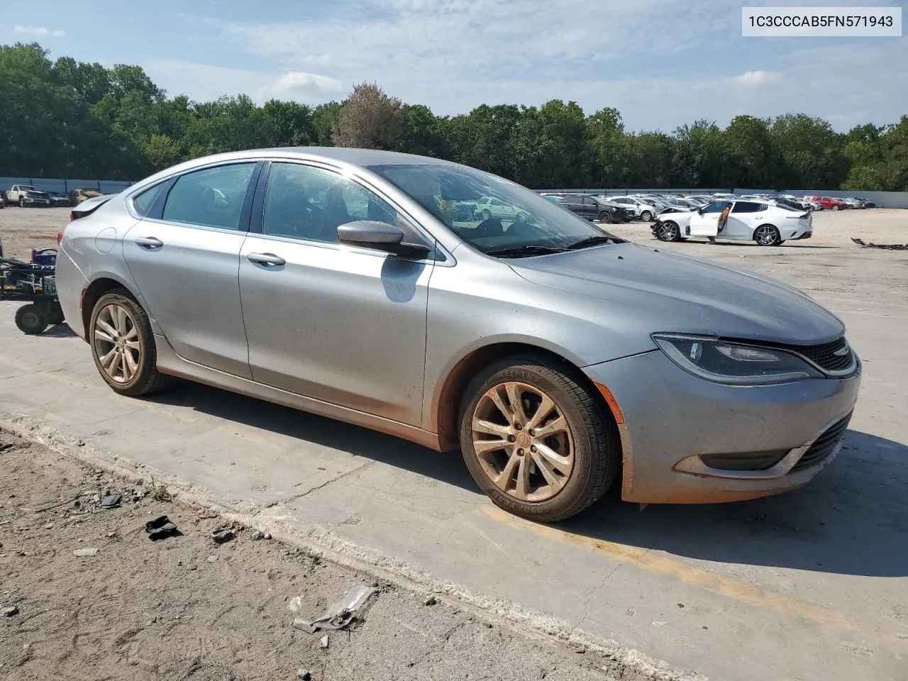 2015 Chrysler 200 Limited VIN: 1C3CCCAB5FN571943 Lot: 68229874