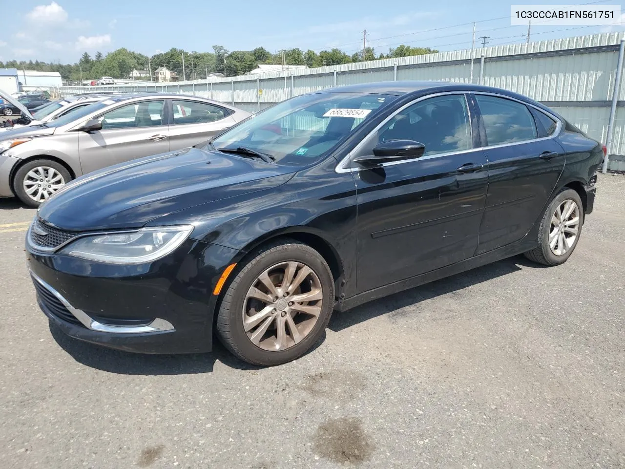 2015 Chrysler 200 Limited VIN: 1C3CCCAB1FN561751 Lot: 68629854