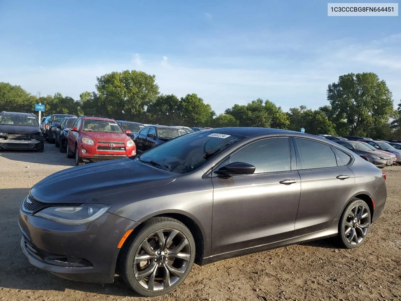 2015 Chrysler 200 S VIN: 1C3CCCBG8FN664451 Lot: 68683234