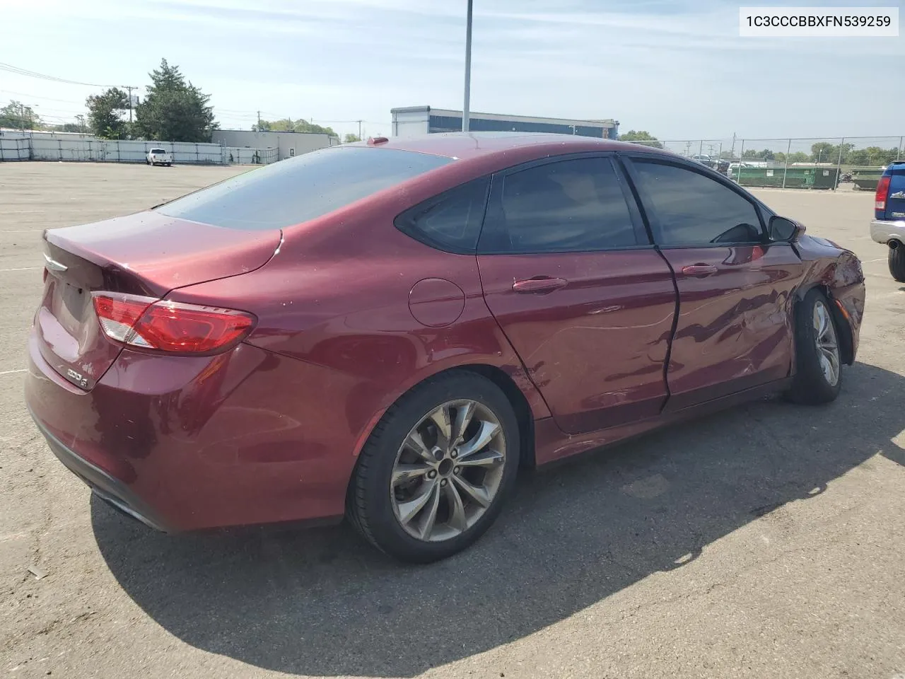 2015 Chrysler 200 S VIN: 1C3CCCBBXFN539259 Lot: 68837904