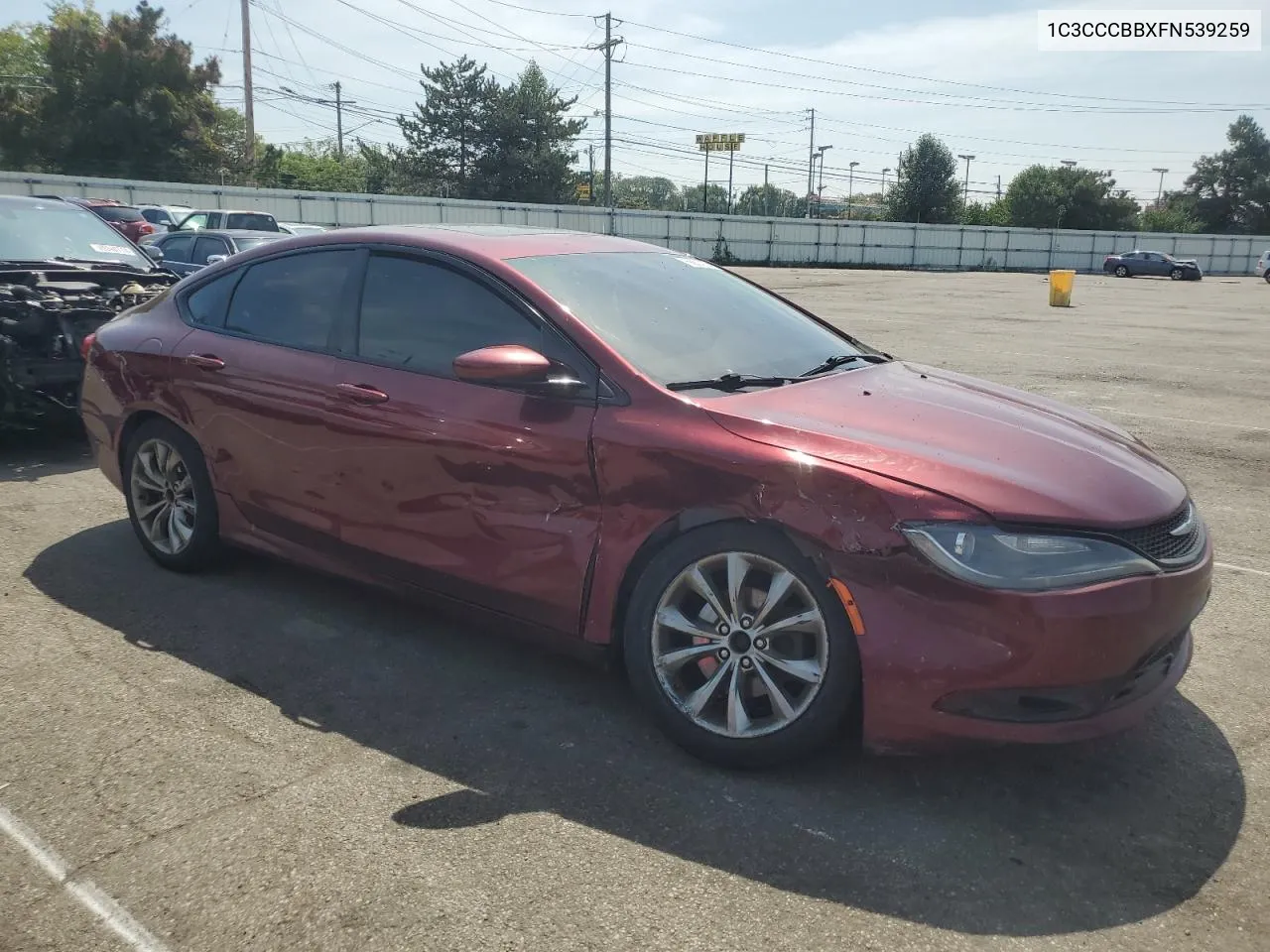 2015 Chrysler 200 S VIN: 1C3CCCBBXFN539259 Lot: 68837904