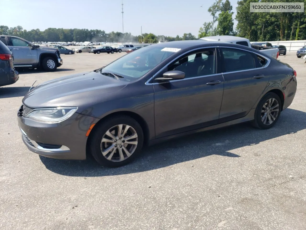 2015 Chrysler 200 Limited VIN: 1C3CCCABXFN759650 Lot: 69366554