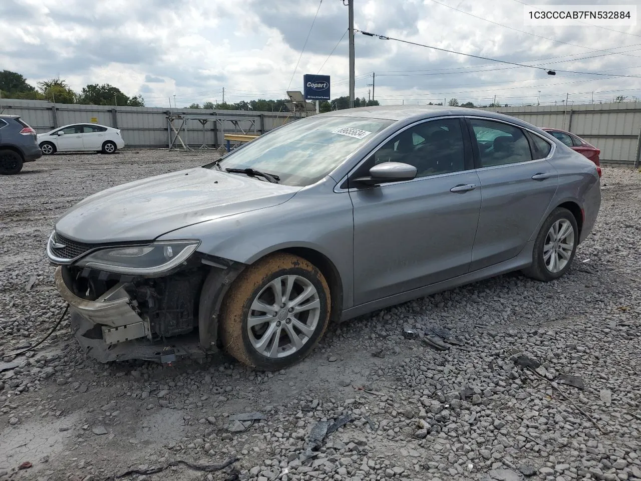 2015 Chrysler 200 Limited VIN: 1C3CCCAB7FN532884 Lot: 69655634